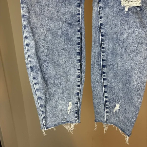 Judy Blue Distressed Raw Hem Skinny Fit Jeans Size 14W - Picture 8 of 12